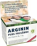 ARGININ PLUS FOLSÄURE, PREMIUMQUALITÄT MIT PRÜFSIEGEL, DM BLUTHOCHDRUCK, ARTERIOSKLEROSE