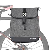 Flytise 3 in 1 Fahrradtasche Multifunktionale Fahrrad-Rücksitz-Kofferraumtasche Großraum-Umhängetasche Laptop-Rucksack Radfahren der hinteren Pack