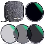 K&F Concept ND Filterset 52mm Neutral Graufilter Set ND4+ND8+ND64+ND1000 ND F