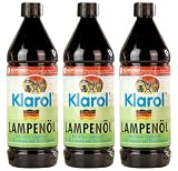 shopandmarry 3X Klarol Lampenöl 1,0 ltr. im S
