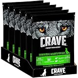 CRAVE Premium Trockenfutter mit Lamm & Rind für Hunde – Getreidefreies Adult Hundefutter mit hohem Proteingehalt – 6 x 1 kg