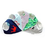 Lovjoy Bandana Baby Halstuch Lätzchen, Dreieckstucher, Für 0-3 Jahre, 5er Pack (Love London)