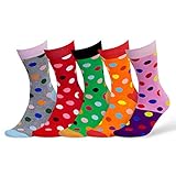 Damen & Herren bunte Socken (5 Paar) (1. Mix)