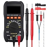 Digital Multimeter 4000 Counts TRMS Auto-Ranging Multimeter Handmultimeter von LiNKFOR AC/DC-Spannung, Strom, Widerstand, Kapazität, Temperatur, Messgerät Durchgangsprüfer NCV-Funktion Live Line T