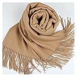 MWYS Lammwolle Schal for Frauen Kaschmir Wollschal Pashmina Bandana Winter Herbst Lange Frauen Schal Tuch (Color : A)