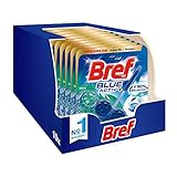 Bref Bref Wc Blue Activ+ Minze, Duftreiniger, WC-Reiniger in Tabletten, sauber, frisch, 10 Stück – 500 g