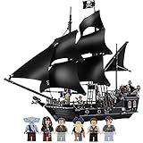 yqs Bausteine Kinder, Piratenschiffe Modell Bausteine Jungen Geburtstagsgeschenke Kinderspielzeug (Color : with Figures Manual)