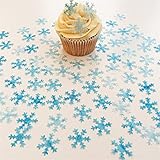 Jerdsgf Backpapier Großhandel Essbare Gefrorene Schnee-Königin Schneeflocke Pre Cut Wafer Cupcake Topper, Kuchenidee Essbare Papier für Cupcake Dekoration (Color : 300)