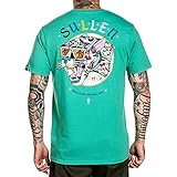 Sullen Men's Flash Panther Premium Short Sleeve T Shirt Florida Keys Green XL