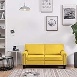 FAMIROSA 2-Sitzer-Sofa Gelb Stoff-7157