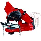 Einhell GE-CS 18 Li Power X-Change 18 Volt kabelloser Kettensägenschärfer für Bank- oder Wandmontage, mit 35 Grad Einstellwinkel, LED-Licht, weicher Griff, integ