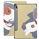 Hülle für Galaxy Tab S7 Hülle Slim Lightweight Stand Hülle Hülle für Samsung Galaxy Tab S7 Tablet 11 Zoll Sm-t870 Sm-t875 Sm-t878 2020 Release, Jack Russell Puppy Astronaut Charakter flieg