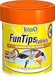 Tetra FunTips Tablets - an der Aquarium-Scheibe haftende Futtertabletten, optimal zum Beobachten der Fische geeignetes Fischfutter, 75 Tab