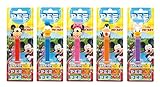 PEZ Spender Set Mickey Clubhouse (5 Spender mit je 3 PEZ Bonbons á 8,5g) + 1 Nachfüllpack (8 PEZ Bonbons á 8,5g)