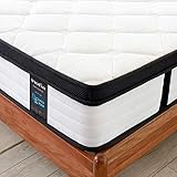 Inofia Latex-Memory-Foam-Matratze mit Feder, 27 cm Latexschaum-Matratze, Bi-Density Latex-Technologie für hervorragende Belüftung, natürlich hypoallergen, 100 Nacht Home Trial, 4FT6(135X190X27cm)