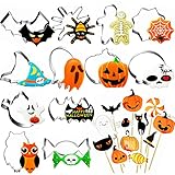 Ausstechformen Halloween,Jusduit Ausstecher Halloween Ausstechformen Set 12tlg Kürbis Fondant Edelstahl Keksausstecher Plätzchenformen Schädel,Batman Ausstechform,Cookie Cutters für Back