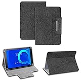 NAUC Filz Hülle für Ihr Medion Lifetab X10311 X10302 P10400 P10506 P10505 S10366 S10365 Tablet aus Filz Standfunktion Schutztasche Stand Tasche, Farben:Dunkel G