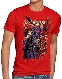 style3 King Ghidorah Herren T-Shirt Gojira Japanisches Monster Nippon Tokio, Größe:XXL