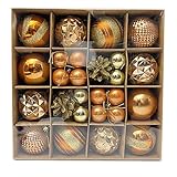 Weihnachtskugeln Bunt (42 pcs) Baumschmuck Weihnachten Deko AnhäNger Modisch GläNzend Bruchsiche Weihnachtskugeln Winter WüNsche Weihnachten- G