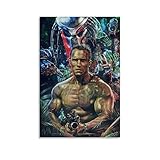 ZHENT 80er Jahre Arnold Schwarzenegger Filmposter Raubtierposter Dekoratives Gemälde Leinwand Wandkunst Wohnzimmer Poster Schlafzimmer Gemälde 20 x 30