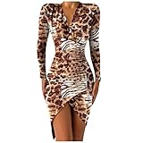 CHENSIYU Winterkleid Damen Winterkleid Herbst Cocktail Christmas Weihnachtskleid Mädchen Enges Pulloverkleid MittelalterKleidung Winterkleider Weihnachtskleidung D