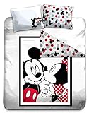 Gamesland Disney – Bettwäsche 200 x 200 cm – Mickey & Minnie '100 % Baumw