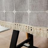 LIUJIU Tischdecke aus Polyesterfaser，Tischdecke Rechteckige Abwaschbar Polyester Tischtuch Wasserabweisend Geeignet für Home Küche Dekoration Gastronomie Hochzeit Fest,140x300