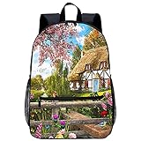 lixiaochao Mode Schultasche Garten Rucksack für Erwachsene Personalisierter Mode Kinderrucksack （45x30x15cm） 3D gedruckter Rucksack