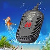 Lnder Smarter Aquarium Heizung, TauchaquarienHeizstab, Automatischer Thermostat, Explosionsgeschütztes Quarzglas, Mit Externer Steuerung, Geeignet Für Meer- Und Süßwasser (25W 50W 100W 150W)