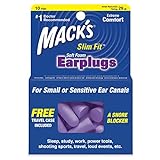 Mack's Safesound Ohrstöpsel aus weichem Schaumstoff, schmale Passform, 10