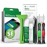 GIGA Fixxoo Reparatur-Set für iPhone SE Akku | Kapazität wie Original-Akku | Ersatz-Akku mit Werkzeug-Kit für einfachen Austausch mit Anleitung bei defekter Batterie | Langlebiger Akku iPhone SE 2015