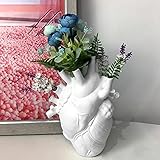 Künstliches Herz Blume Vase-Creative Harz Blumentopf Arbeitsplatte Desktop Blume Vase Dekoration für S