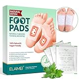 Natürliche Detox Fußpflaster, Fusspflaster Entgiftende Vitalpflaster, Wormwood Foot Patch, Fördern die Durchblutung, Stressabbau, Lindern Schmerzen und Verbessern den Schlaf-20PCS