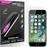 SWIDO Hybridglas Displayschutz kompatibel mit Apple iPhone 7 Panzerglas, Schutzfolie und Glas, Panzerfolie, MATT, Anti-Reflex, flexibel, entspieg