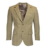 Walker & Hawkes - Herren Country-Blazer - Klassische Jacke aus Windsor-Tweed - Helles Salbeigrün - Größe 62