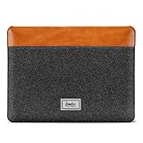 tomtoc Filz Tasche für 16-Zoll Neu MacBook Pro 2019 A2141, 15-Zoll MacBook Pro, 15-Zoll Microsoft Surface Laptop 4, Dell XPS 15, Notebook Laptop PU Leder Zubehör Tasche Hü