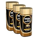 NESCAFÉ Gold Typ ESPRESSO, hochwertiger Instant Espresso mit 100% feinen Arabica Kaffeebohnen, koffeinhaltig, mit samtiger Crema, 3er Pack (3 x 100g)