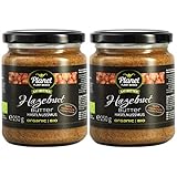 Planet Plant-Based 2pack Bio Haselnussmus (2x250g) – Bio Haselnussmus Aus 100% Bio-Haselnüssen, Ohne Zusatzstoffe, Vegan, Glutenfrei, Ohne Zusatz Von Zucker - Natürliche Nussb