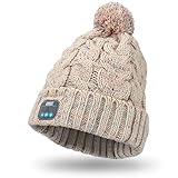 August EPA30 – Bluetooth Mütze mit Bommel – Winter Beanie mit Bluetooth Stereo Kopfhö