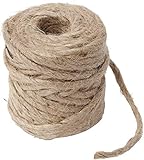 Windhager Jute-Schnur Jutegarn Bindegarn Bindeschnur, natur, 4 mm x 50 m, 06158, beig