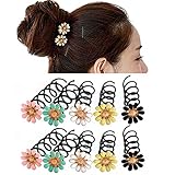 10PCS Women Flower Spiral Spin Twist Haarnadeln einsetzen Hochzeitsschraube Haarnadeln Haarspangen, geeignet für Mädchen zur Verwendung in verschiedenen Geleg