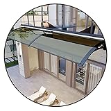 LIXIONG Polycarbonat Vordach Haustürvordach, Mit Halterung Aluminiumlegierung Pultbogenvordach, Wasserdicht Türvordach, Eingangsbereich Regenschutz, Größenanpassung