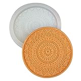 CYZJPC Silikonform Betonschale Silikonform Großer runder Herz Teetasse Kerzenhalter Formen Silikonformen Epox