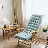 Sonnenliege Kissen Gepolsterte Matte Bürostuhl Couch Sofa Sitzbezug Schaukelstuhl Pad Klappkissen mit Rutschfest für Outdoor Indoor Dining Office Travel 100 * 40 * 8cm B