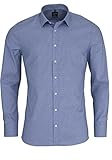 Herren Hemd No. 6 Super Slim Fit Langarm, blau, Gr. 40