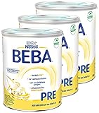 Nestlé BEBA Pre Anfangsmilch, Anfangsnahrung von Geburt an, 3er Pack (3 x 800g)