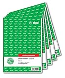 Sigel SD011 Lieferscheine A5, 2x40 Blatt, selbstdurchschreibend, 5er Pack