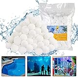 Vivibel Filterbälle für Sandfilteranlagen, 700g Pool Filterbälle, Kann 25 kg Filtersand Ersetzen, Sandfilteranlage Filterballs Geeignet für Pool Filter Schwimmbad Filteranlage, Poolreinigung Zubehö