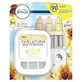 Febreze 3Volution Duftstecker Goldene Orchidee mit automatischem Frischeduft-System, 3 abwechselnde Düfte entfernen Gerü