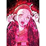 Bhyines 5D Diamond Demon Slayer Kimetsu No Yaiba Painting Japan Anime Role Full Round Drill Pictures Embroidery Cross Stitch W